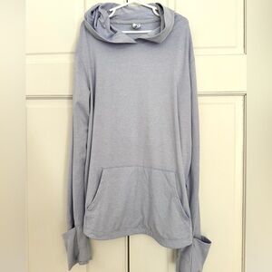 Athleta Heather Gray Hooded Top